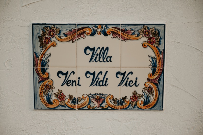 Terras van de villa